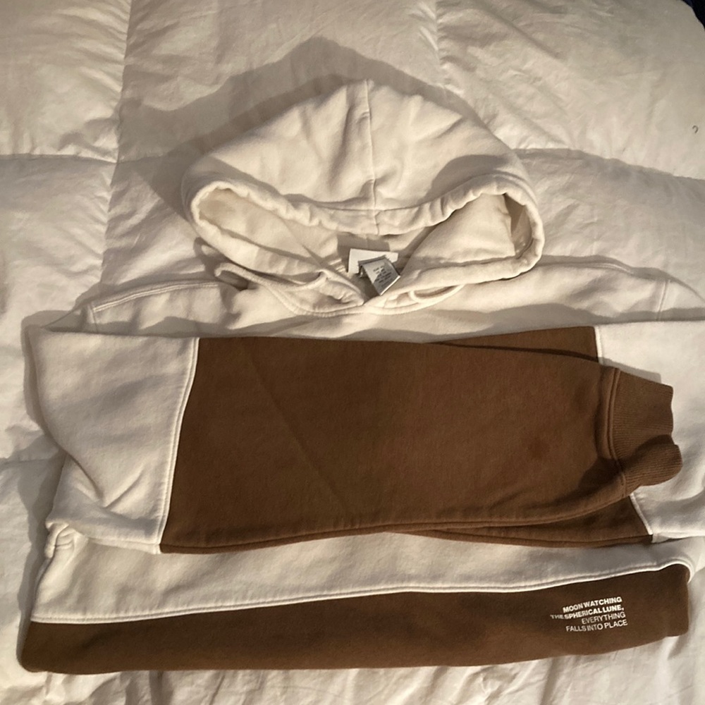 H&M mens color block hoody xs